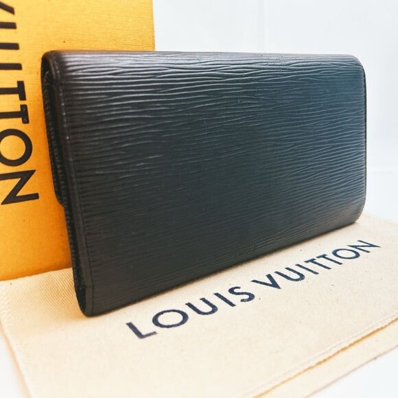 Authentic Louis Vuitton Porte Tresor International Trifold Epi Leather Wallet - Picture 2 of 10